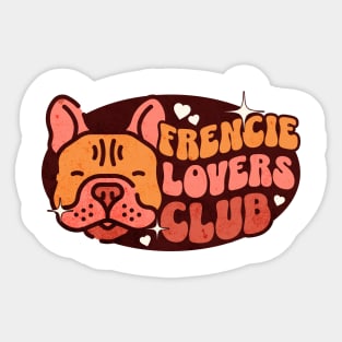 French Bulldog Retro Vibes Sticker